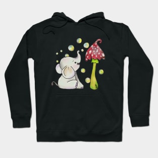 Elefant und Pilz Hoodie